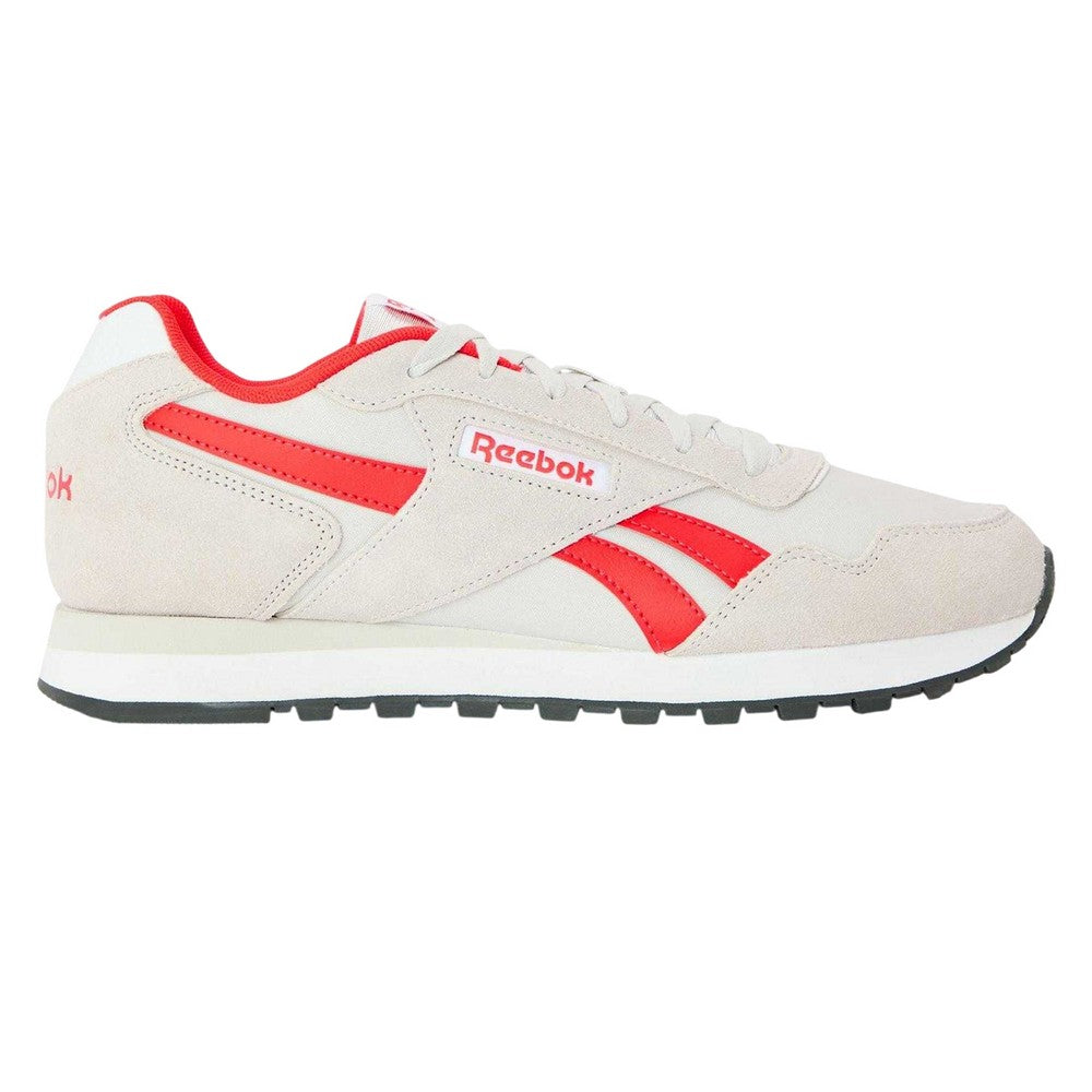 Mist Grey - Front - Reebok Mens Glide Leather Flat Trainers