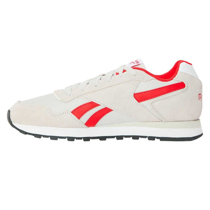 Mist Grey - Back - Reebok Mens Glide Leather Flat Trainers