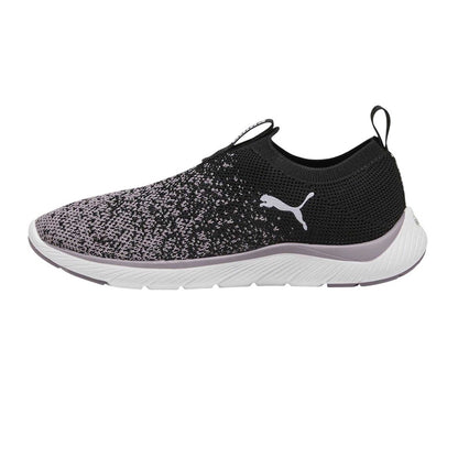 Black-White-Plum - Back - Puma Womens-Ladies Softride Remi Trainers