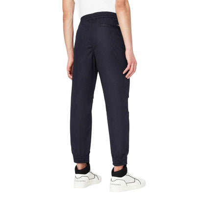 Navy - Back - Armani Exchange Mens Trousers