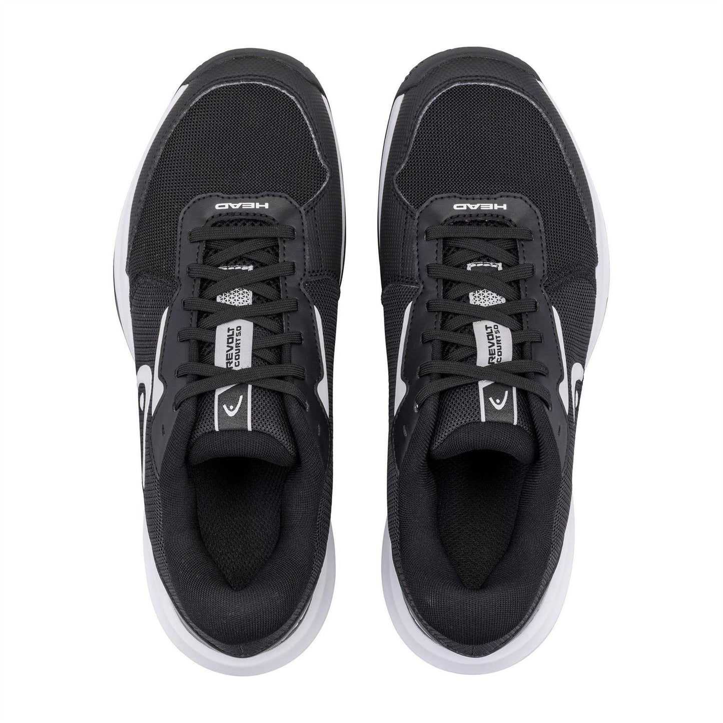 Black-White - Side - Head Mens Revolt Court 5.0 Padel Shoes