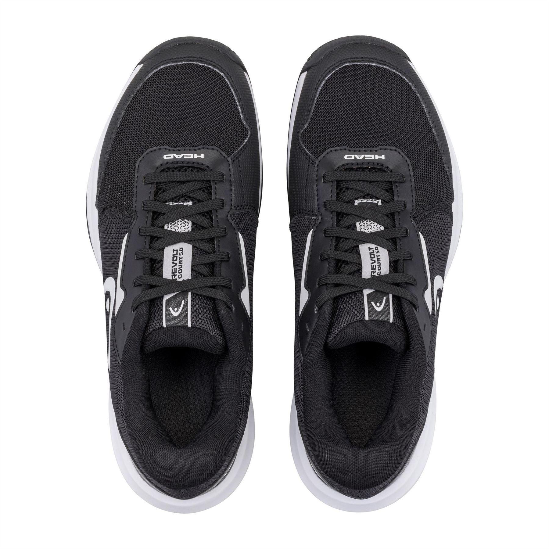 Black-White - Side - Head Mens Revolt Court 5.0 Padel Shoes