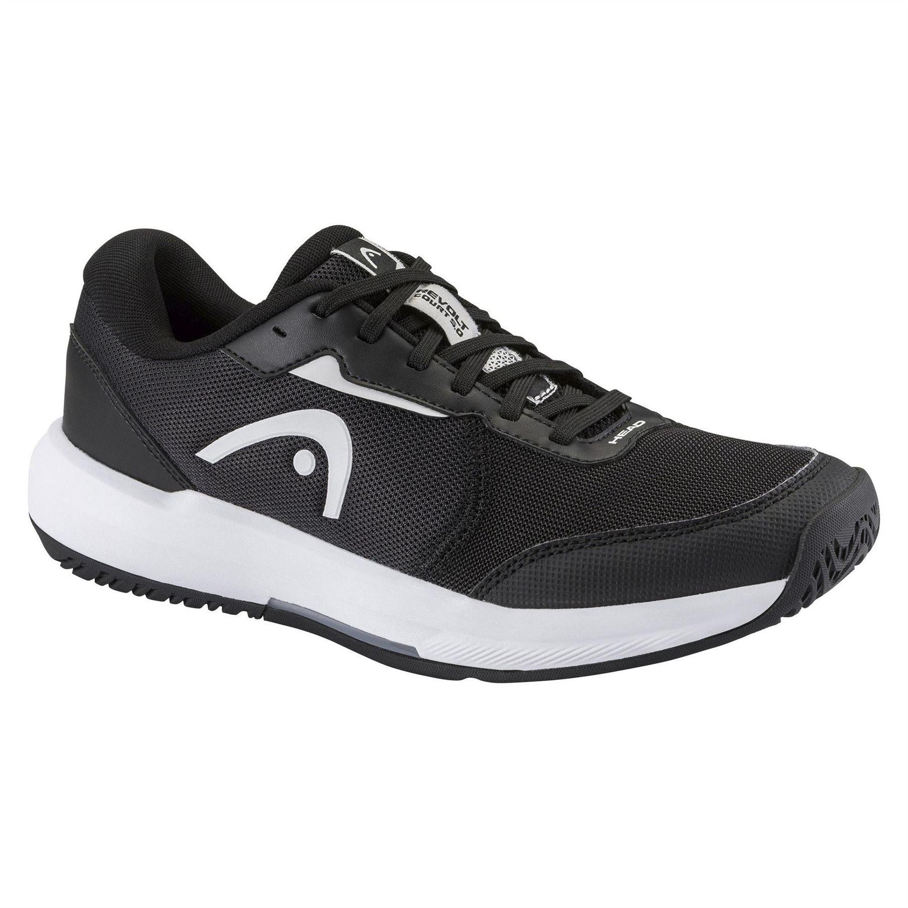 Black-White - Front - Head Mens Revolt Court 5.0 Padel Shoes