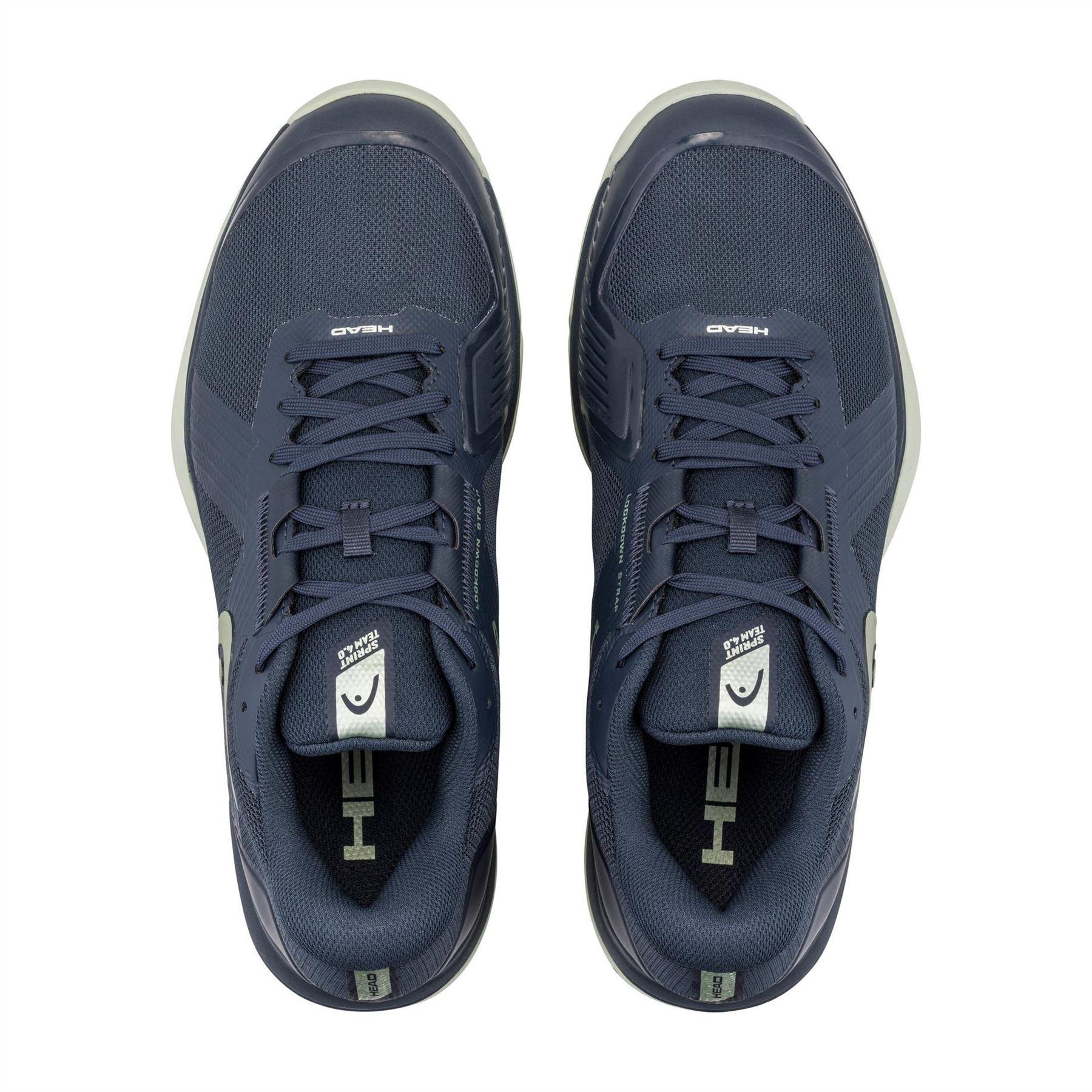 Navy-Green - Side - Head Womens-Ladies Sprint Team 4.0 Padel Shoes