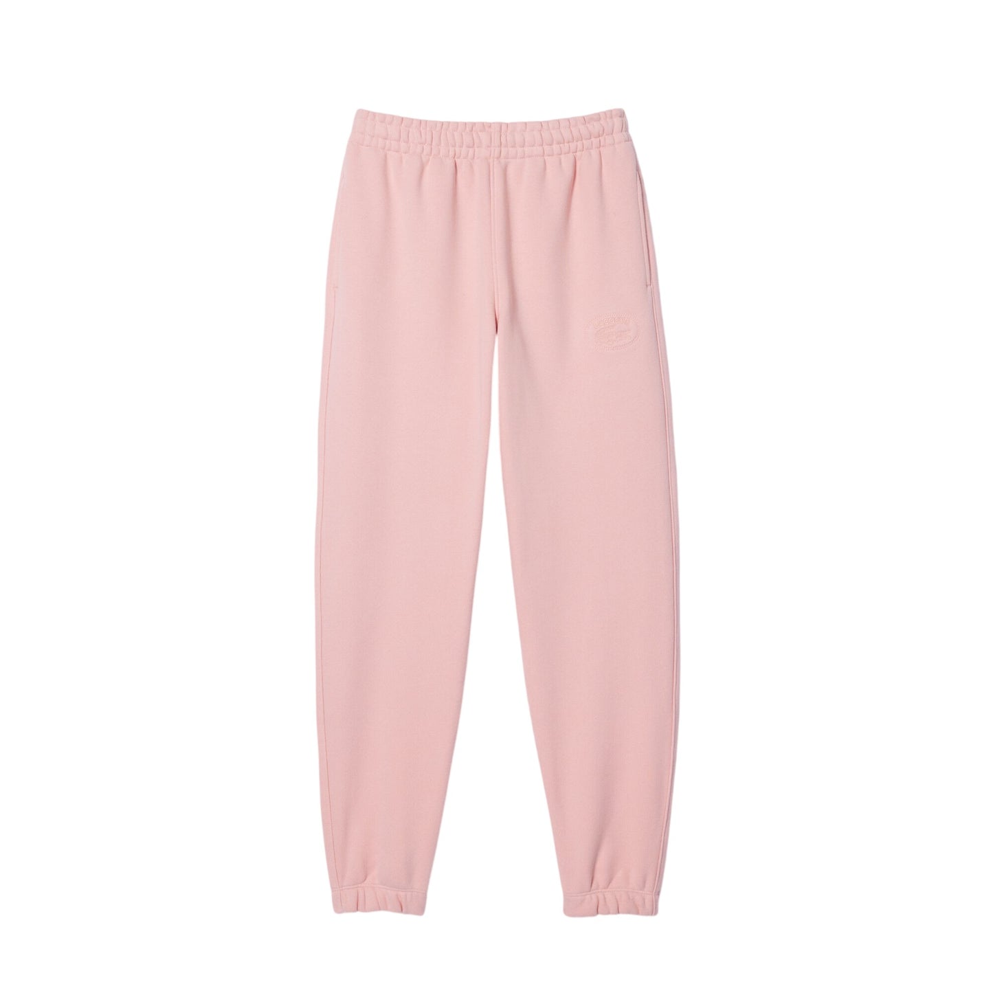 Pink - Front - Lacoste Womens-Ladies Plain Joggers
