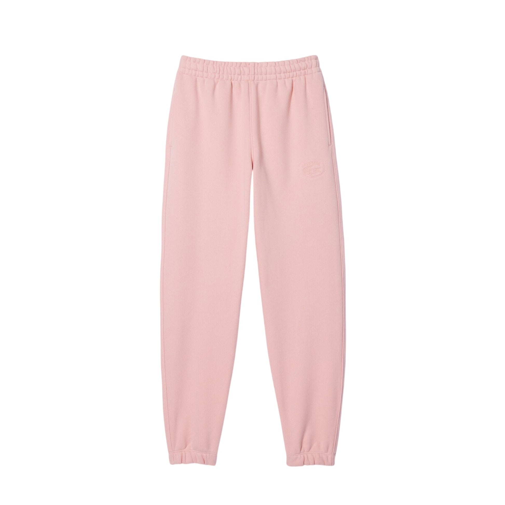 Pink - Front - Lacoste Womens-Ladies Plain Joggers