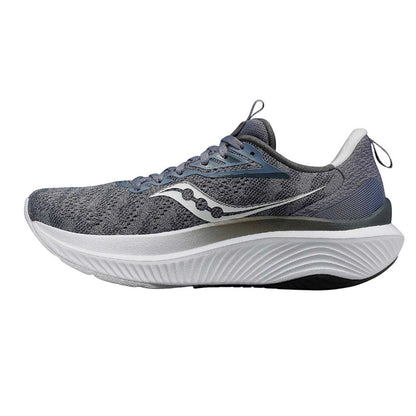 Grey - Side - Saucony Mens Echelon 9 Running Trainers