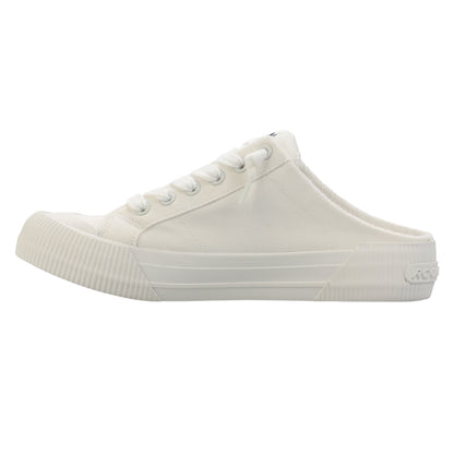 White - Side - Rocket Dog Womens-Ladies Cheery Canvas Flat Mules