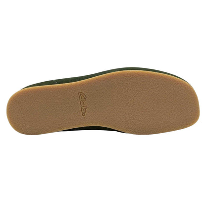 Green - Side - Clarks Mens Wallabee Suede Formal Shoes
