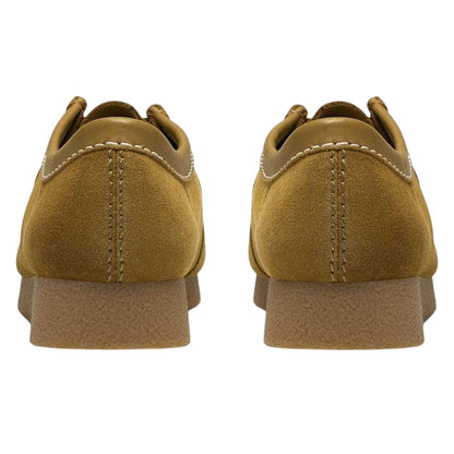 Ochre - Back - Clarks Mens Wallabee Suede Formal Shoes