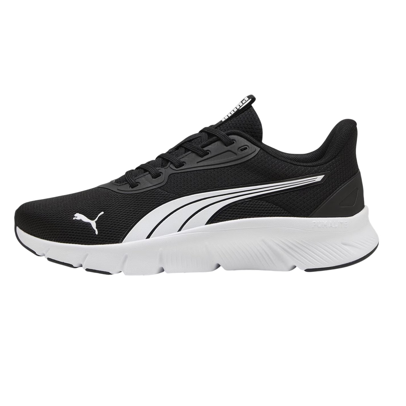 Black-White - Back - Puma Mens FlexFocus Lite Modern Lightweight Running Trainers