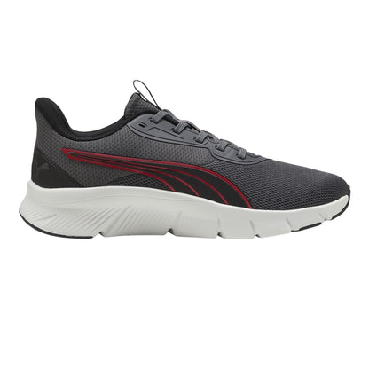 Grey-Red - Front - Puma Mens FlexFocus Lite Modern Lightweight Running Trainers