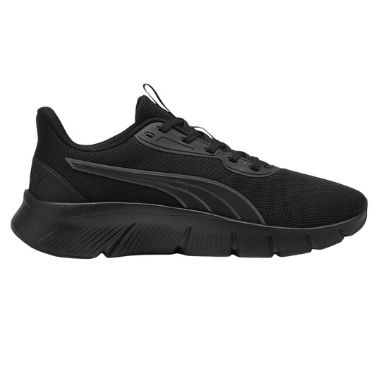 Triple Black - Front - Puma Mens FlexFocus Lite Modern Lightweight Running Trainers