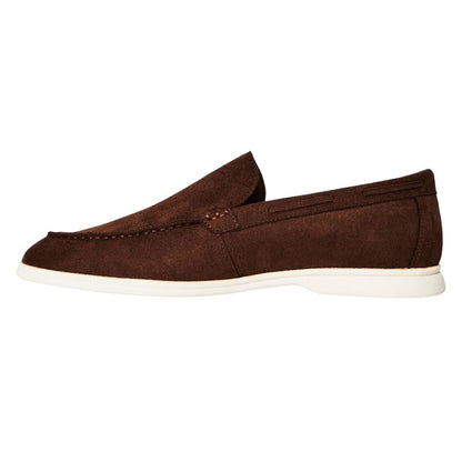 Brown - Back - Where´s That From Mens Suede Loafers
