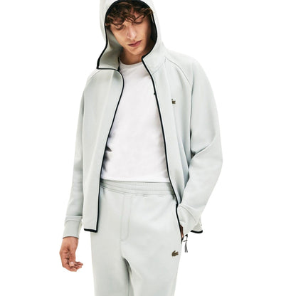 Grey - Side - Lacoste Mens Motion Quick Dry Jogging Bottoms
