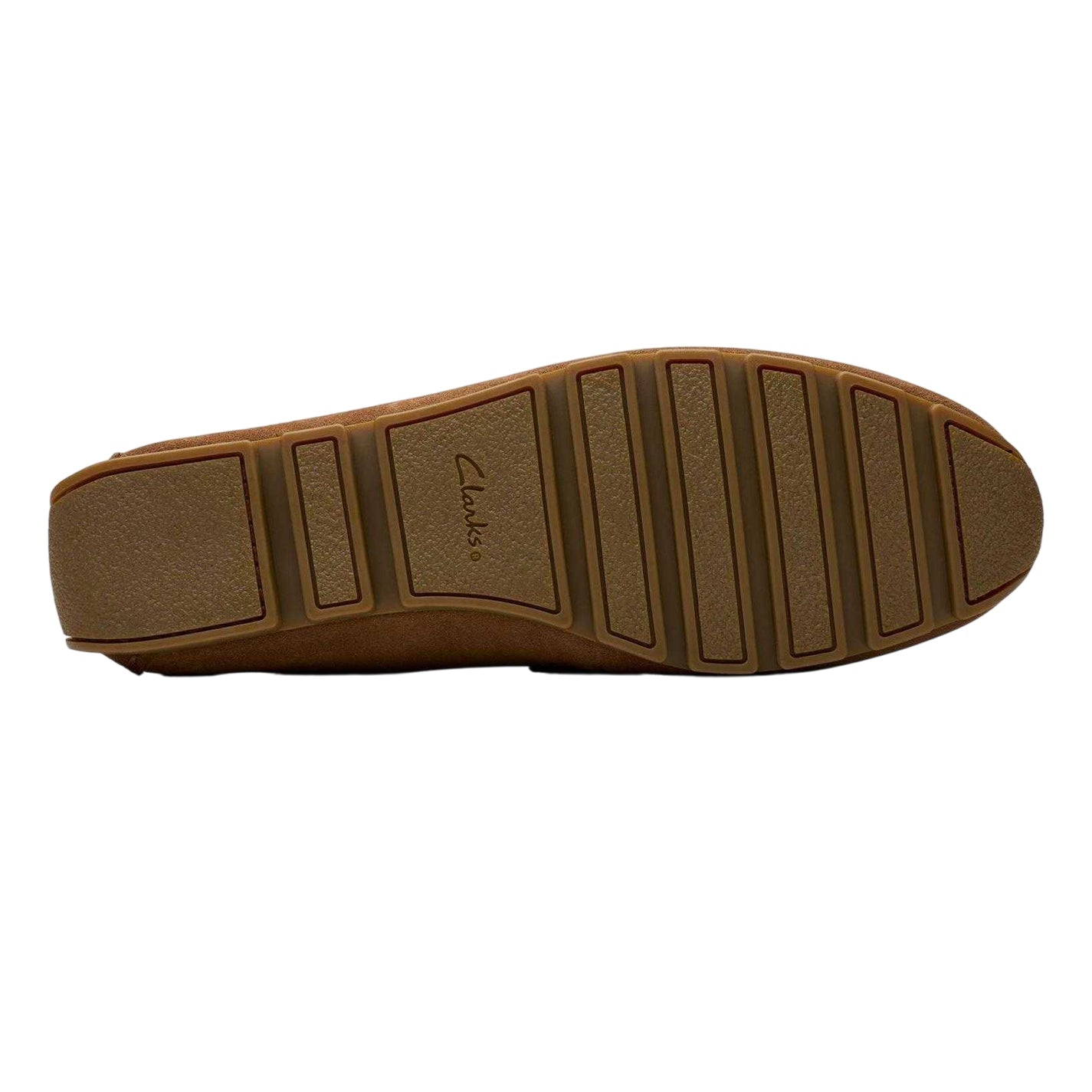 Brown - Side - Clarks Mens Corsley Bar Suede Penny Loafers