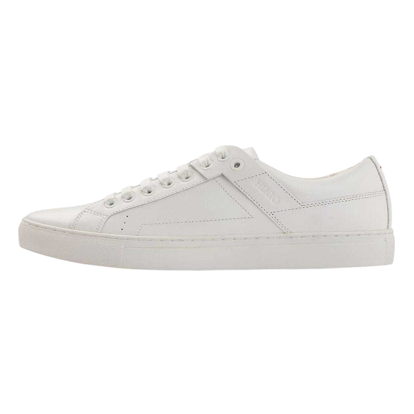 White - Back - Hugo Mens Futurism Leather Trainers
