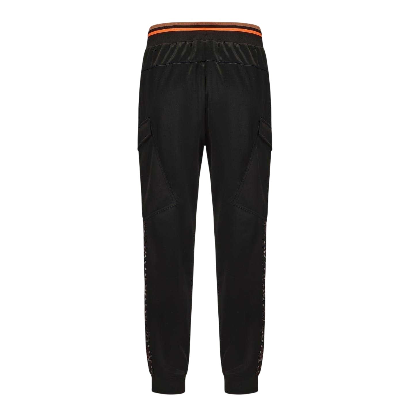 Black - Back - Everlast Mens Geometric Pattern Slim Joggers