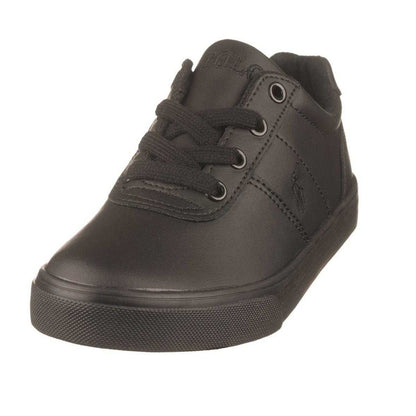 Triple Black - Back - Ralph Lauren Womens-Ladies Hanford III Leather Shoes