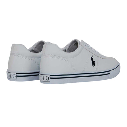 White-Navy - Back - Ralph Lauren Womens-Ladies Hanford III Leather Shoes
