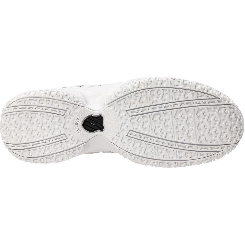 White - Back - K-Swiss Mens Leather Low Tennis Shoes