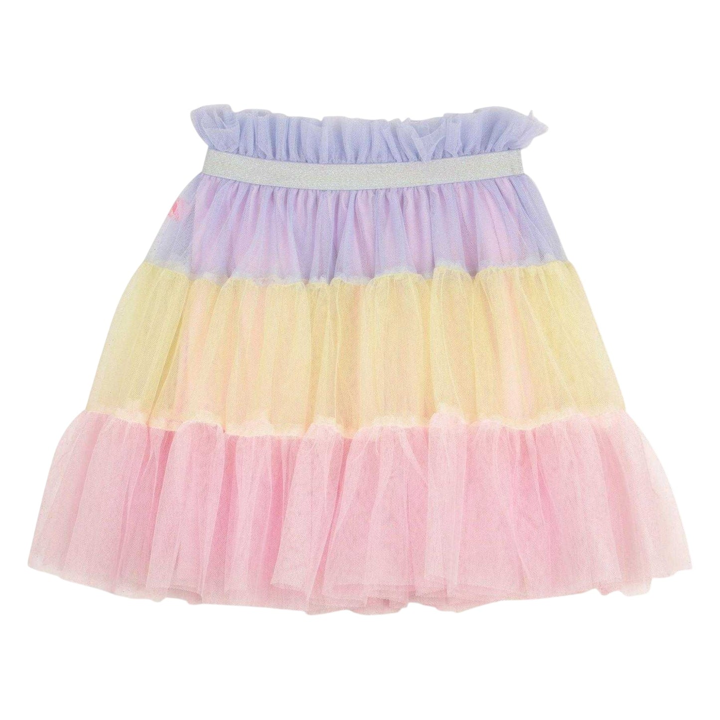 Multicoloured - Back - Billieblush Girls Rainbow Tulle Skirt