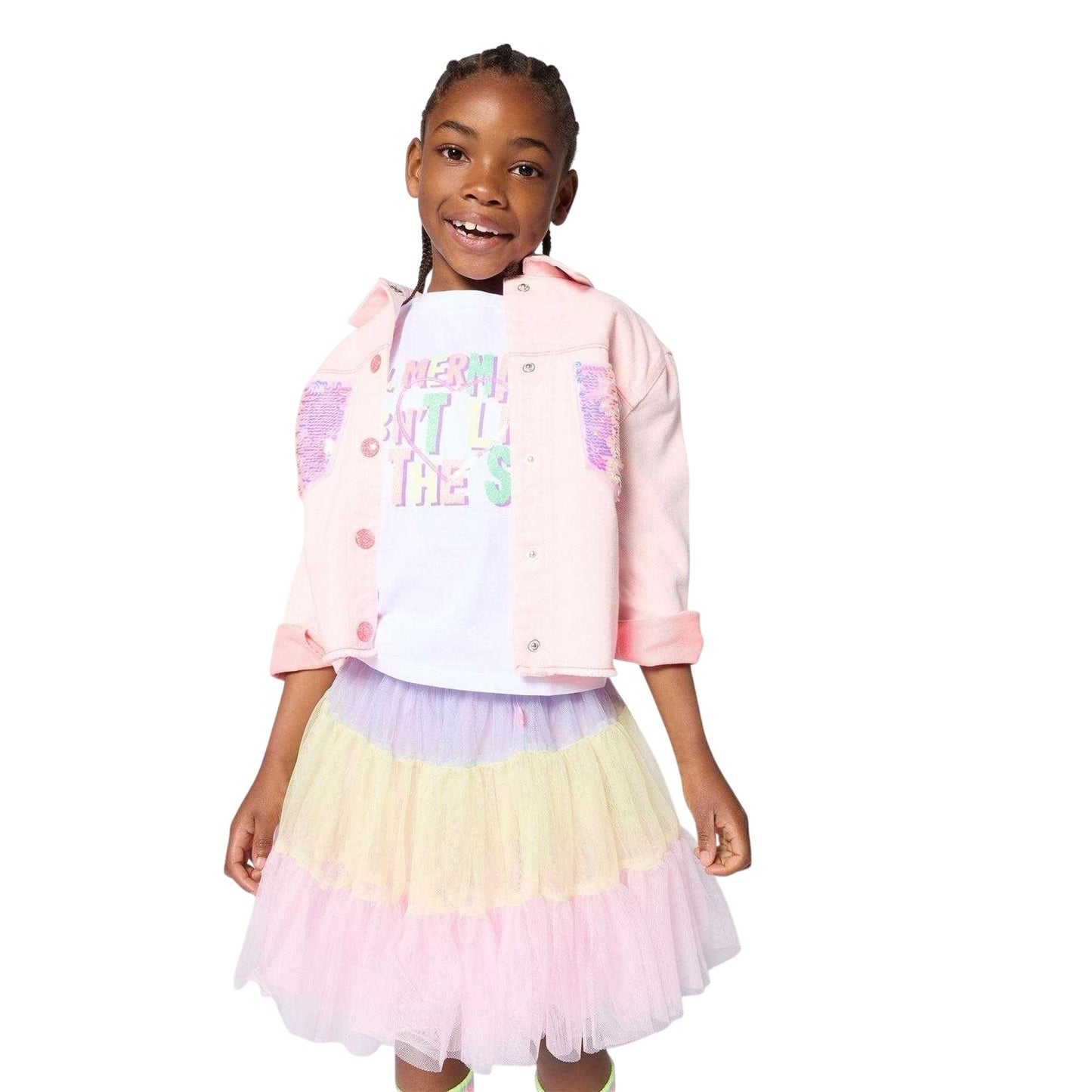 Multicoloured - Lifestyle - Billieblush Girls Rainbow Tulle Skirt