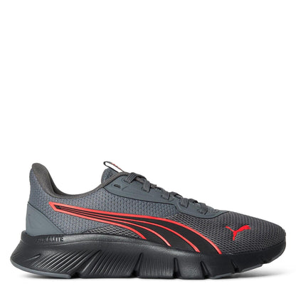 Grey-Red - Front - Puma Childrens-Kids FlexFocus Lightweight Flat Trainers