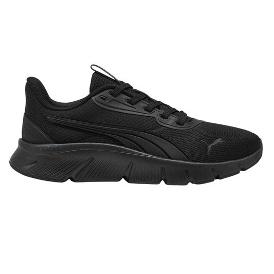 Triple Black - Front - Puma Childrens-Kids FlexFocus Lightweight Flat Trainers