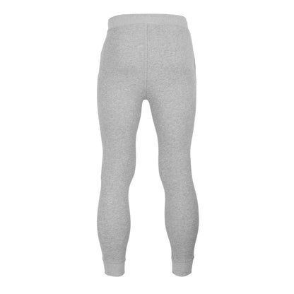 Mid Grey Marl - Back - Luke Mens Cotton Blend Slim Joggers