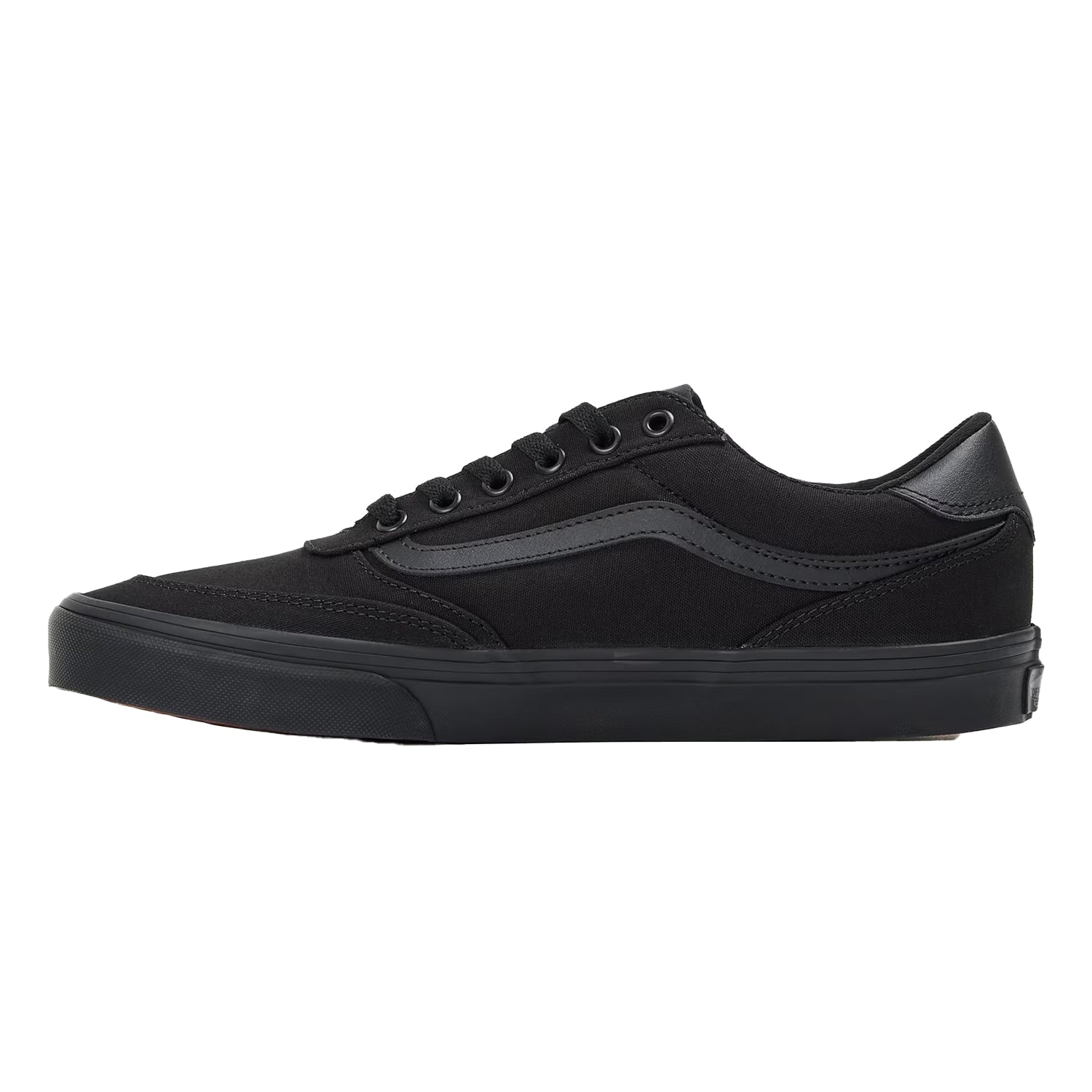 Black - Back - Vans Mens Brooklyn Canvas Trainers