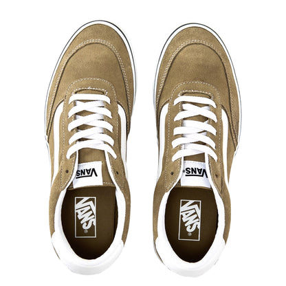 Bayleaf Grey - Side - Vans Mens Brooklyn Canvas Trainers