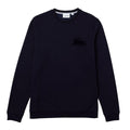 Navy - Front - Lacoste Mens Fleece Lounge Sweatshirt
