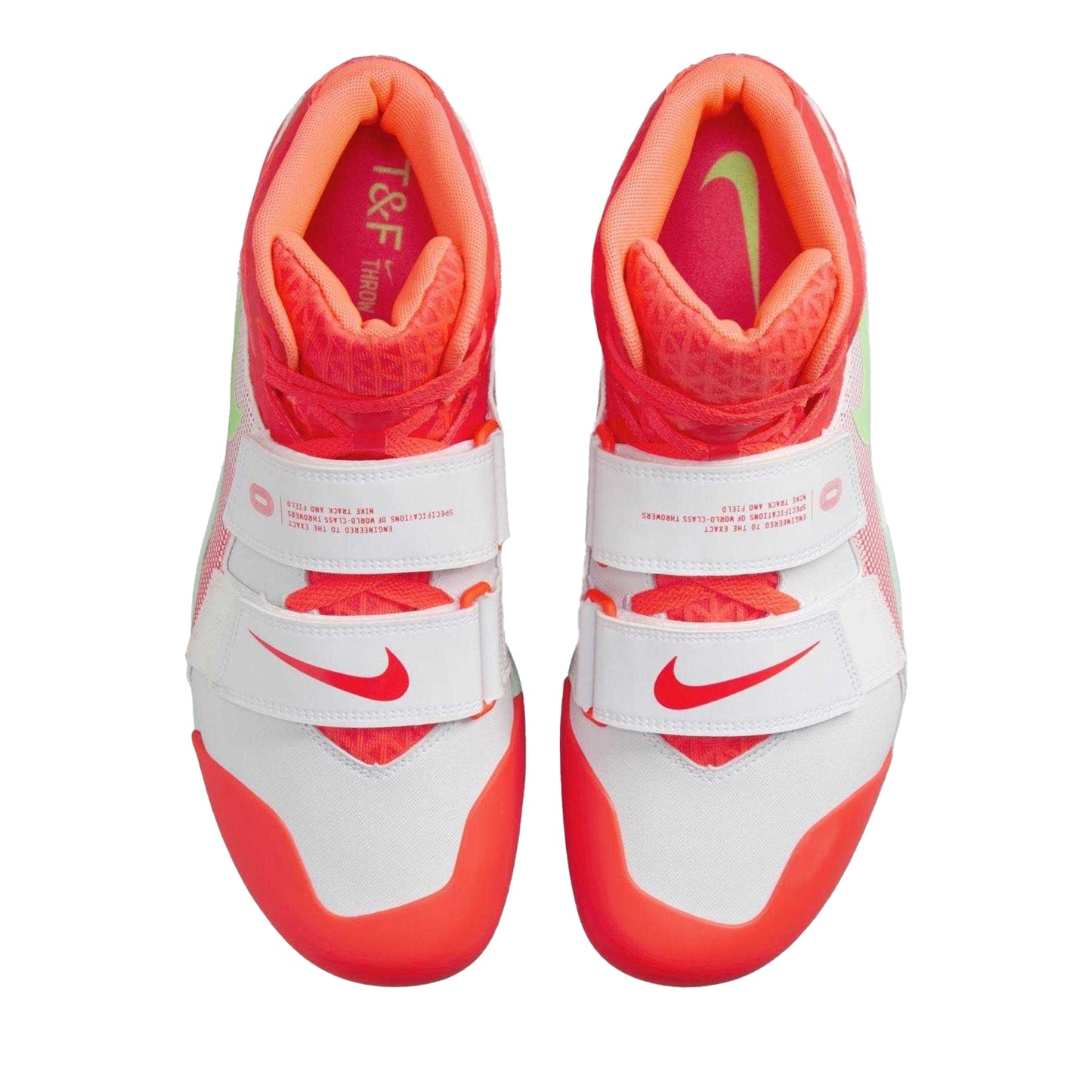 White-Crimson - Side - Nike Mens Zoom Javelin Elite 3 Flat Shoes