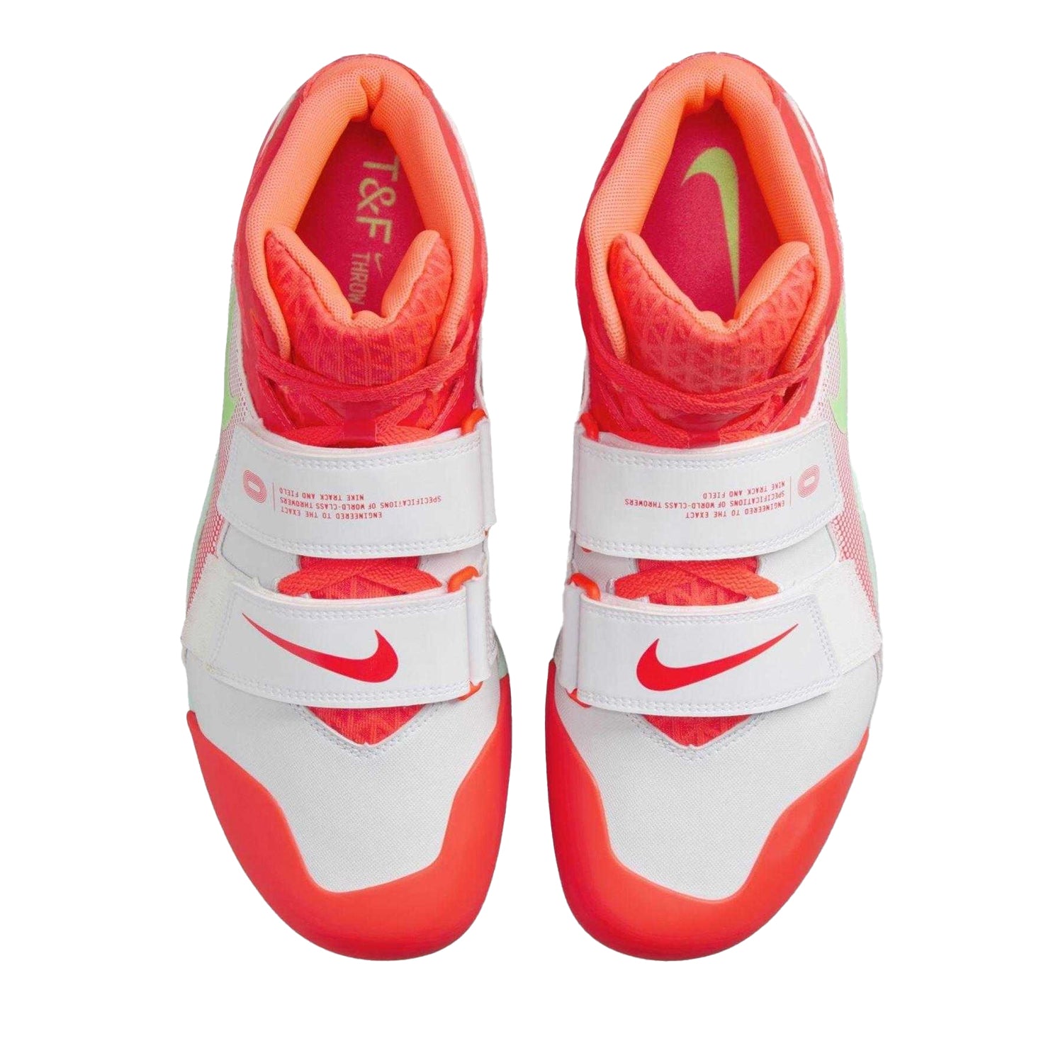 White-Crimson - Side - Nike Mens Zoom Javelin Elite 3 Flat Shoes