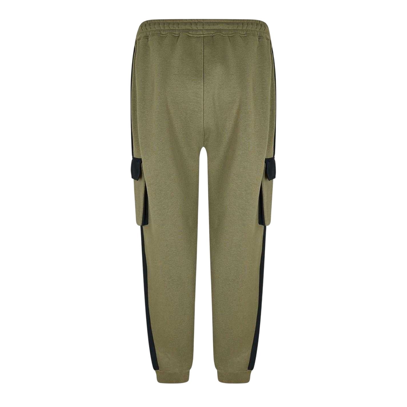 Khaki - Back - Everlast Mens Utility Patterned Joggers