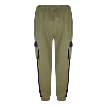 Khaki - Back - Everlast Mens Utility Patterned Joggers