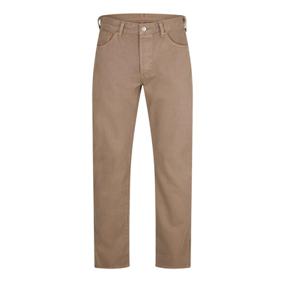 All Beige - Front - Levis Mens 501 Original Denim Jeans