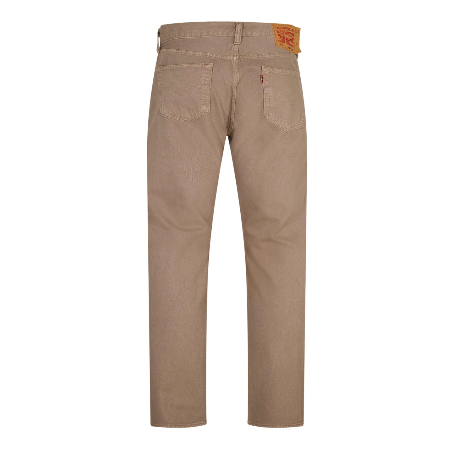 All Beige - Back - Levis Mens 501 Original Denim Jeans