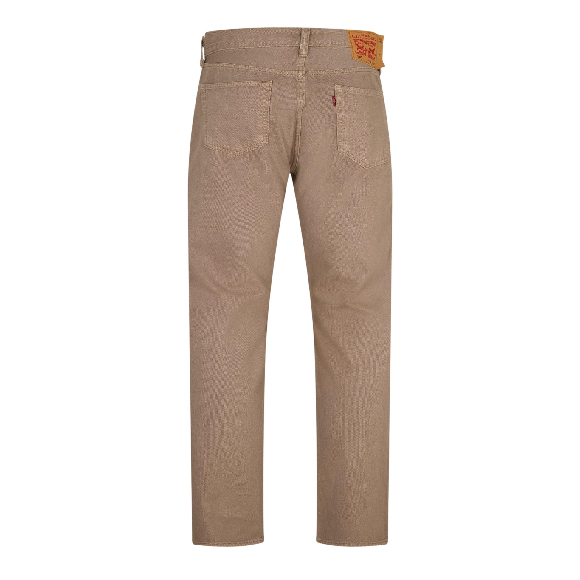 All Beige - Back - Levis Mens 501 Original Denim Jeans
