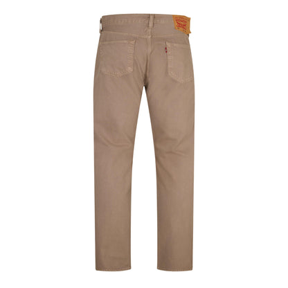 All Beige - Back - Levis Mens 501 Original Denim Jeans