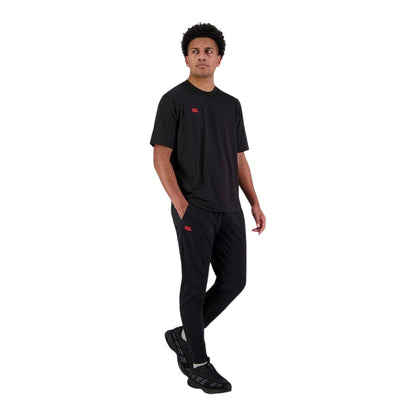 Black - Side - Canterbury Mens Everest Tapered Tracksuit Bottoms