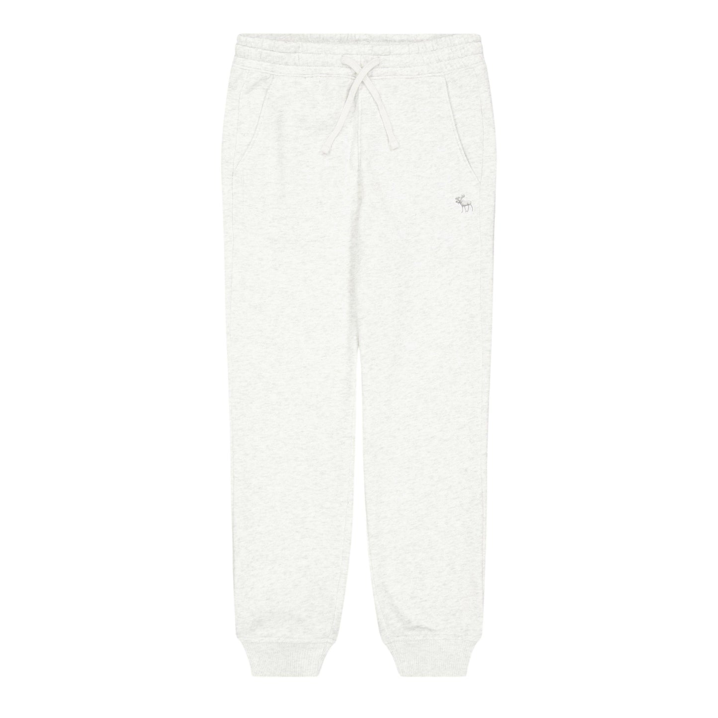 Light Grey Marl - Front - Abercrombie & Fitch Childrens-Kids Heathered Jogging Bottoms