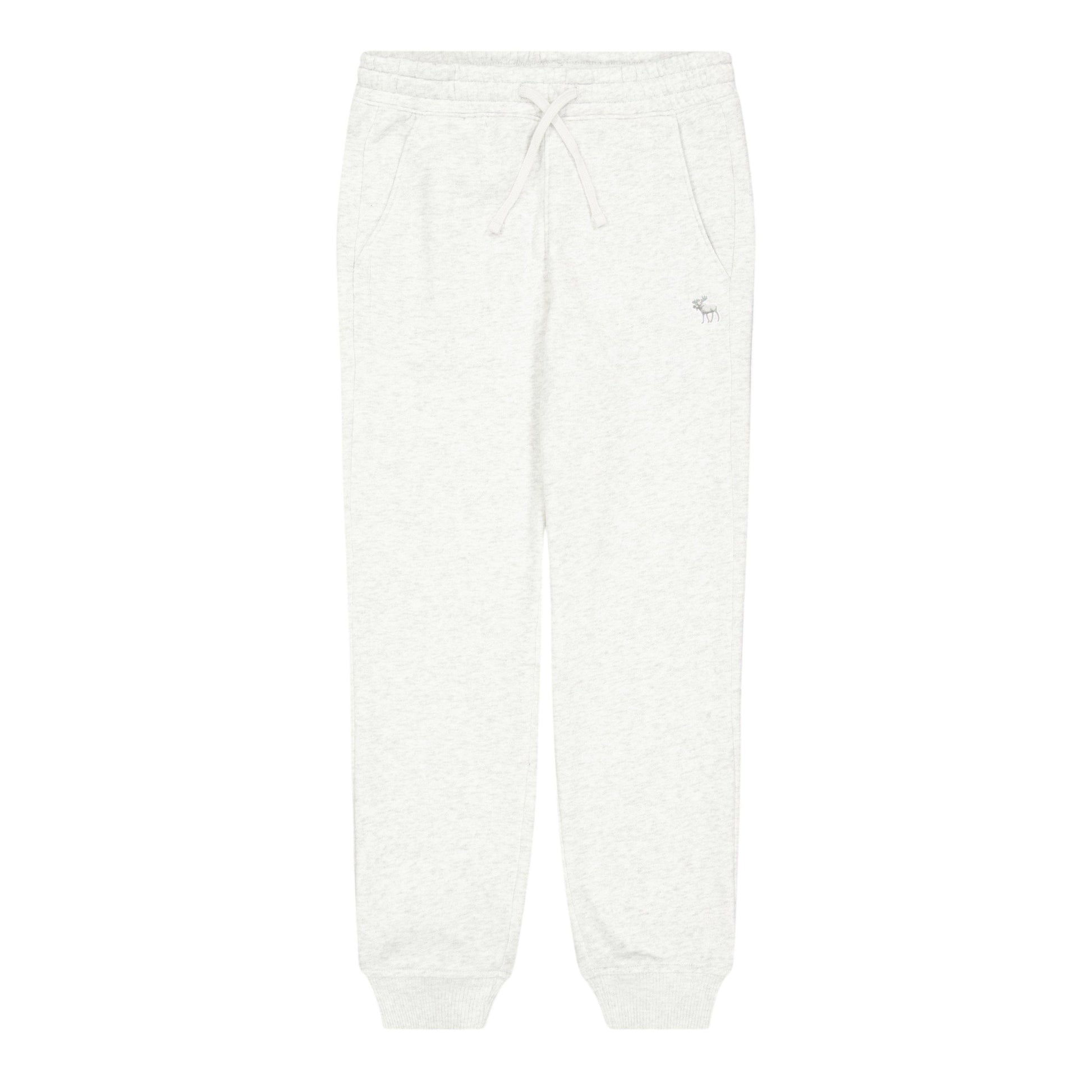 Light Grey Marl - Front - Abercrombie & Fitch Childrens-Kids Heathered Jogging Bottoms