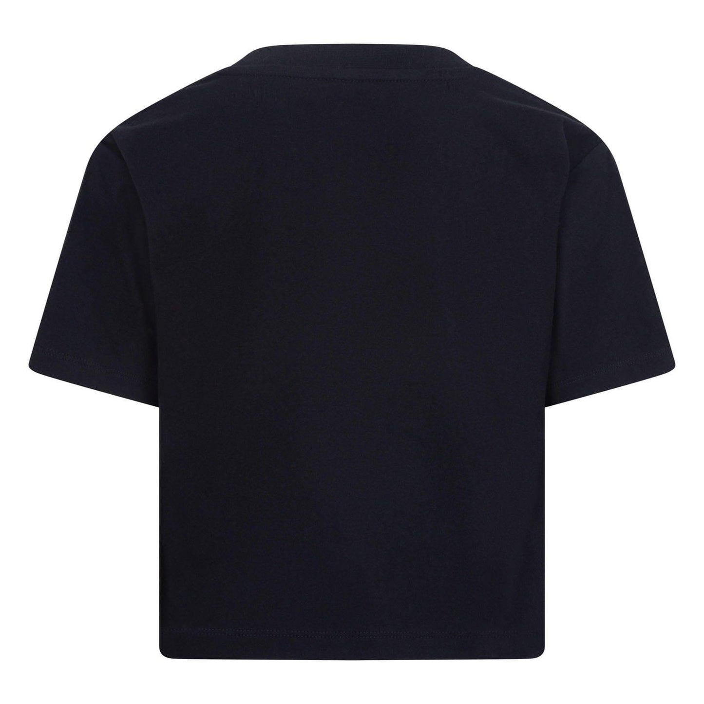 Black - Back - Nike Girls Swoosh Boxy T-Shirt