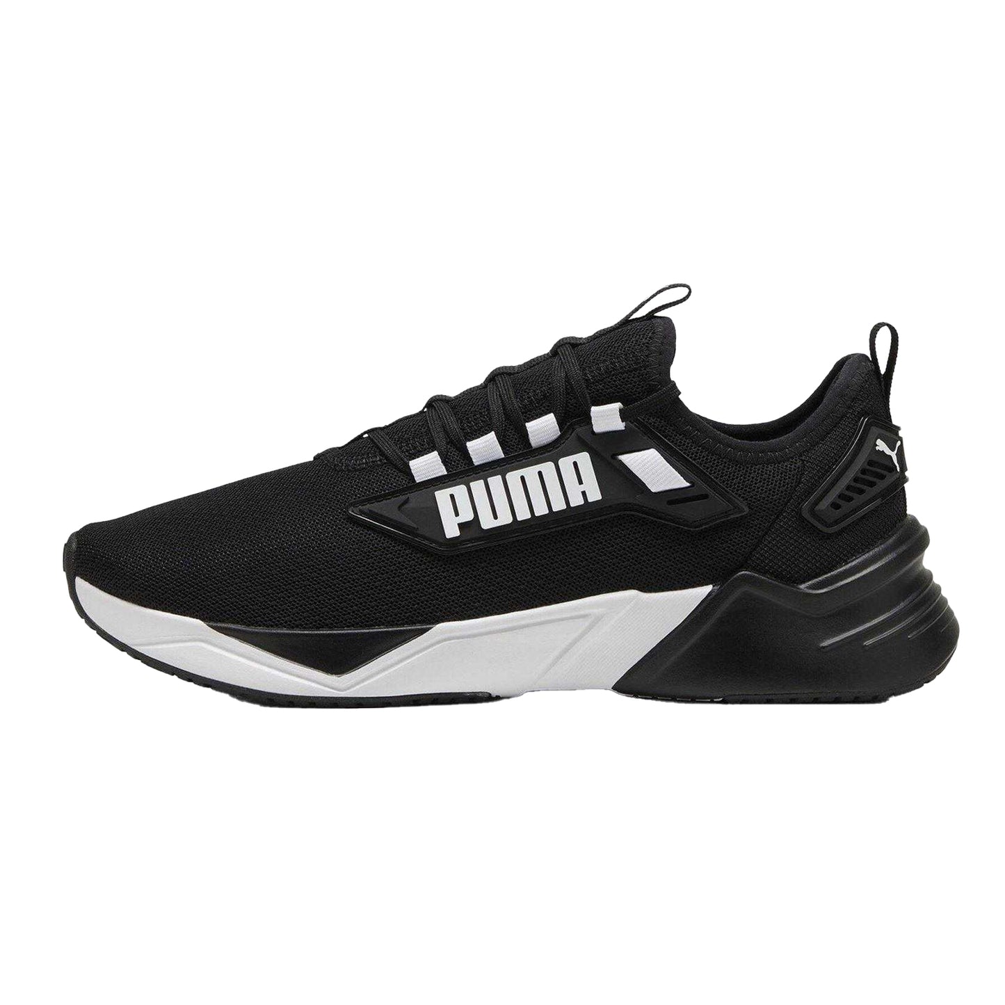 Black-Pure White - Back - Puma Mens 3 Runners Trainers