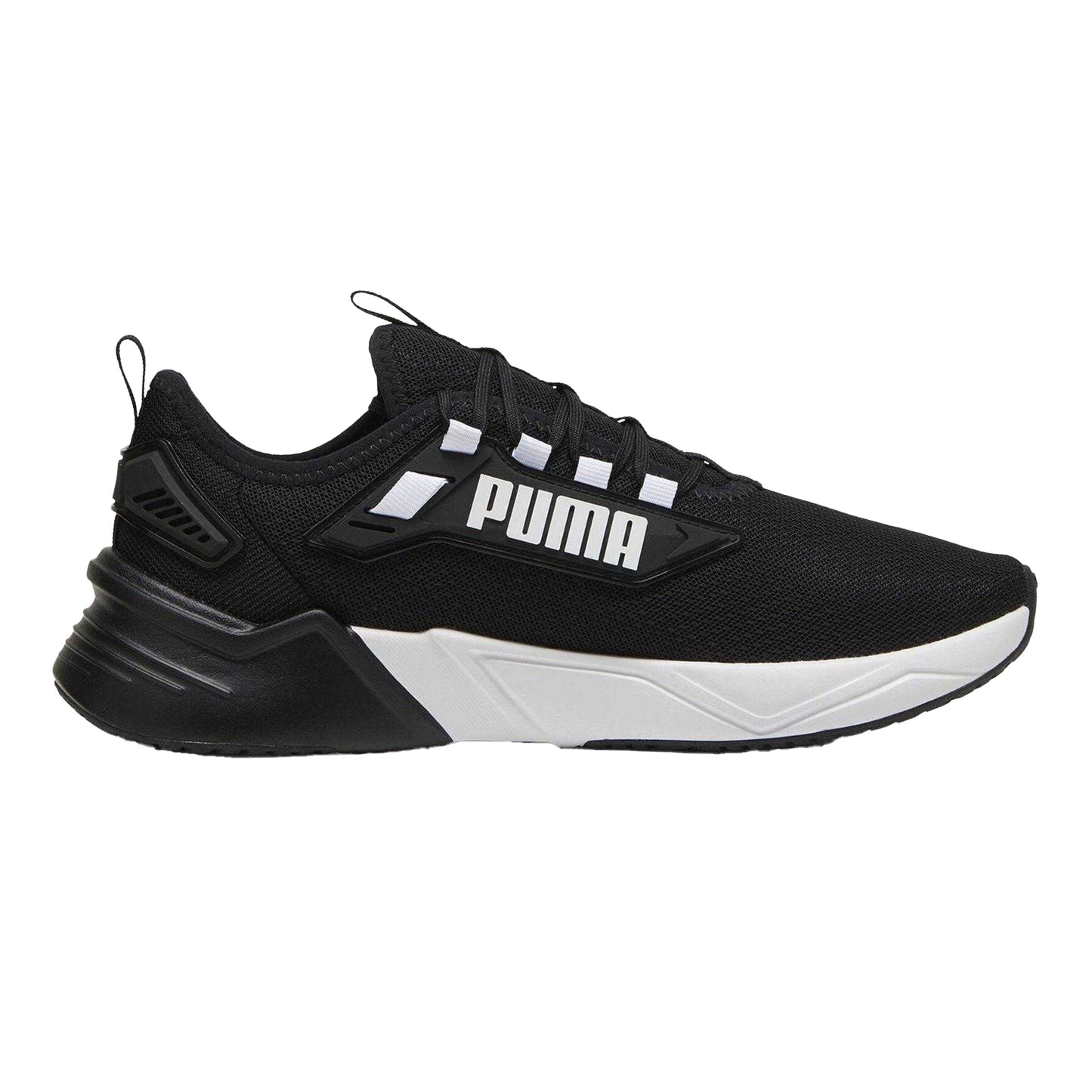 Black-Pure White - Front - Puma Mens 3 Runners Trainers