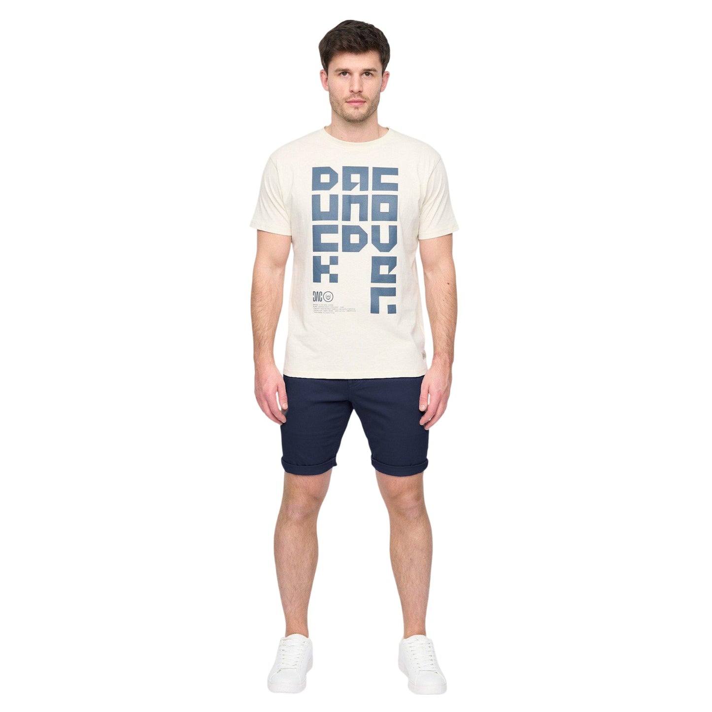Navy - Side - Duck and Cover Mens Moreshore Chino Shorts
