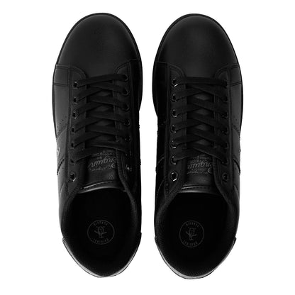 Jet Black - Side - Original Penguin Mens Steadman Court Trainers