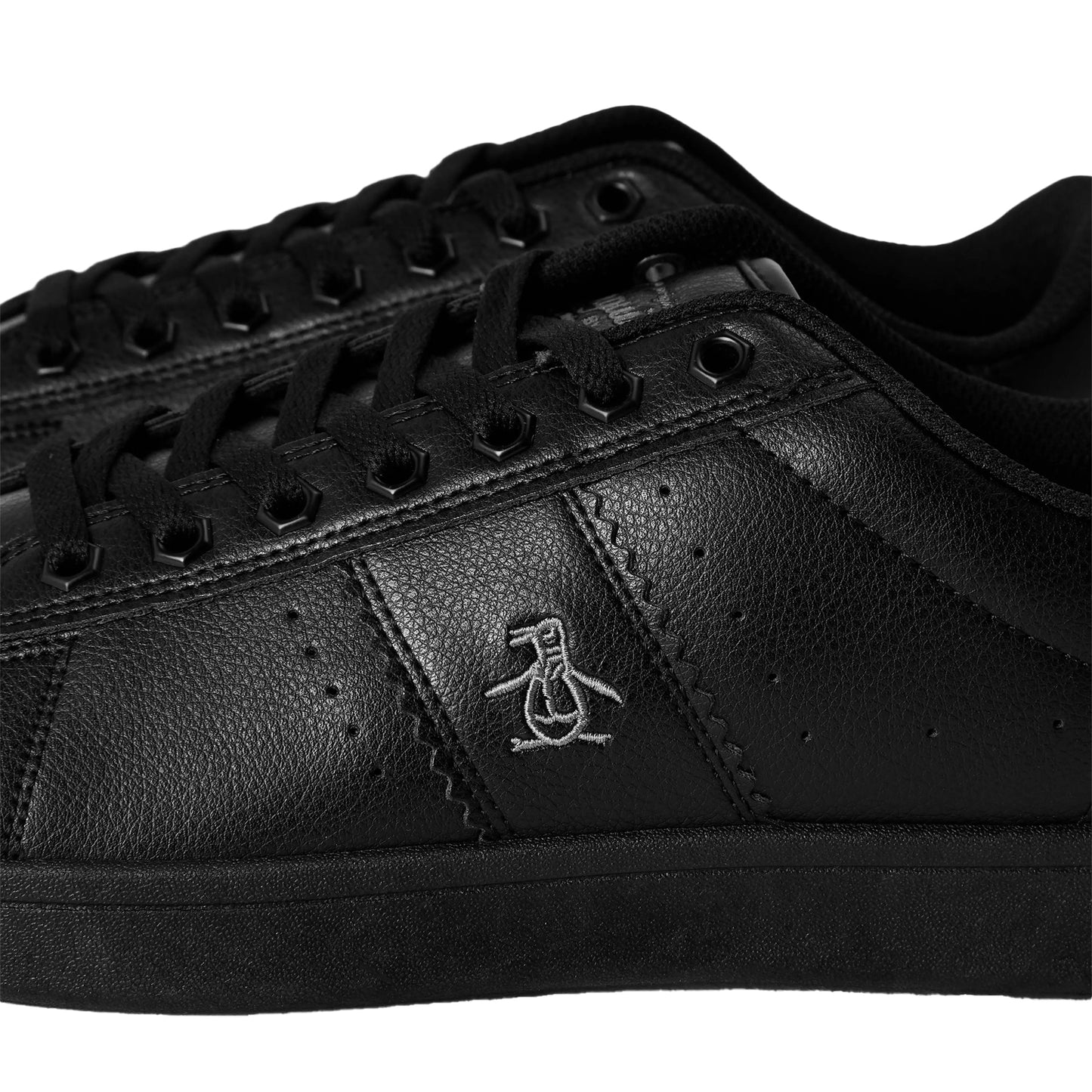 Jet Black - Lifestyle - Original Penguin Mens Steadman Court Trainers